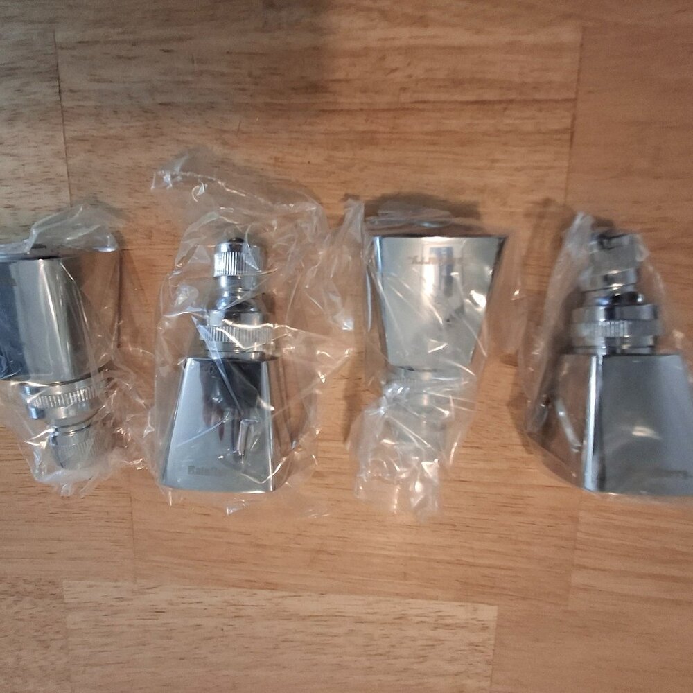 4 Kissler Universal Fit SQUARE RAINFLURRY Showerheads 76-0023